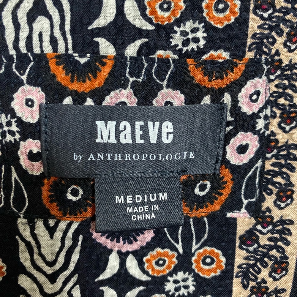 Lovely print dress size medium from anthropologie, worn once
